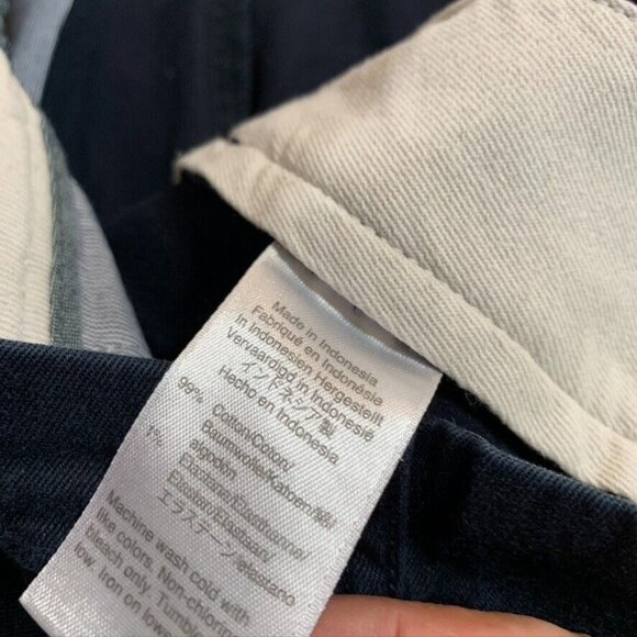 J Crew Mens 35x32 Chino Pants Navy Blue Straight Leg Stretch Mid Rise - Picture 6 of 13